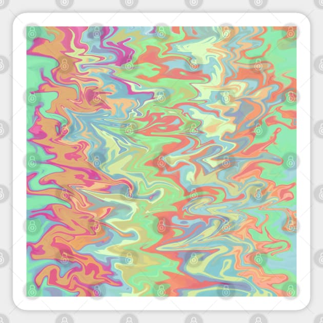 Acidic Liquid Marble Pattern Sticker by Rebekah Thompson